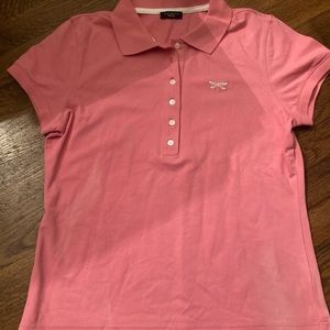 Pink polo top